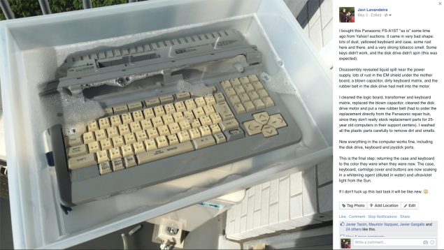 My Facebook post from May 3rd.