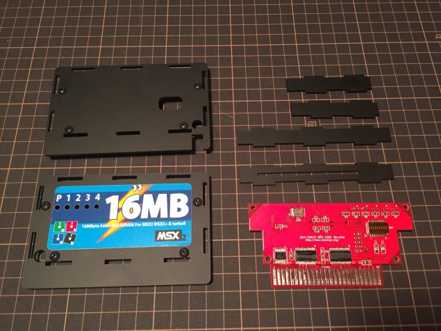 The MEMORY SAMURAI disassembled. External side.